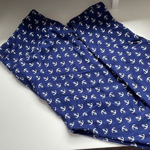 LuLaRoe Leggings Navy with Anchors